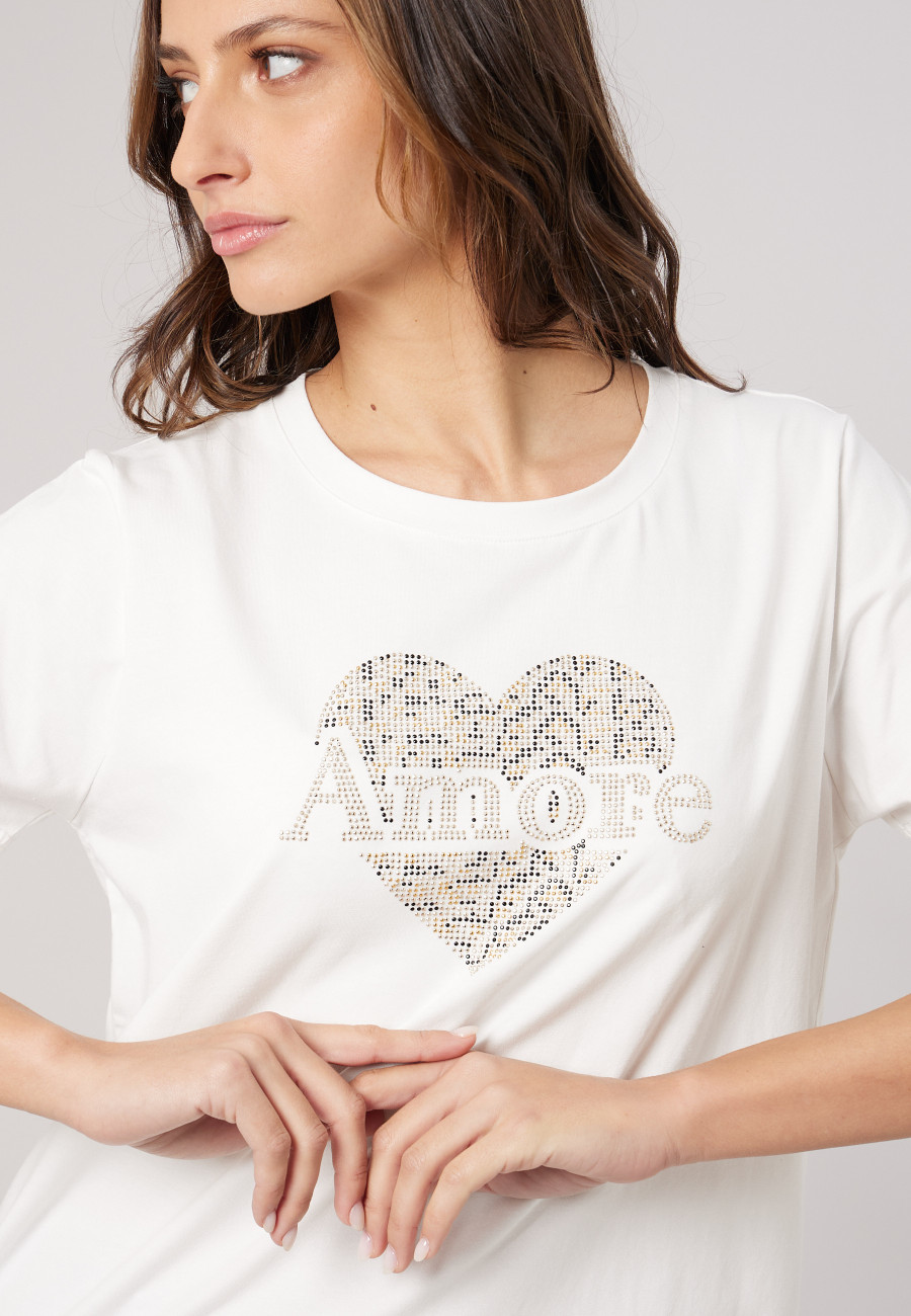 SOLINE T-shirt Off White women-3