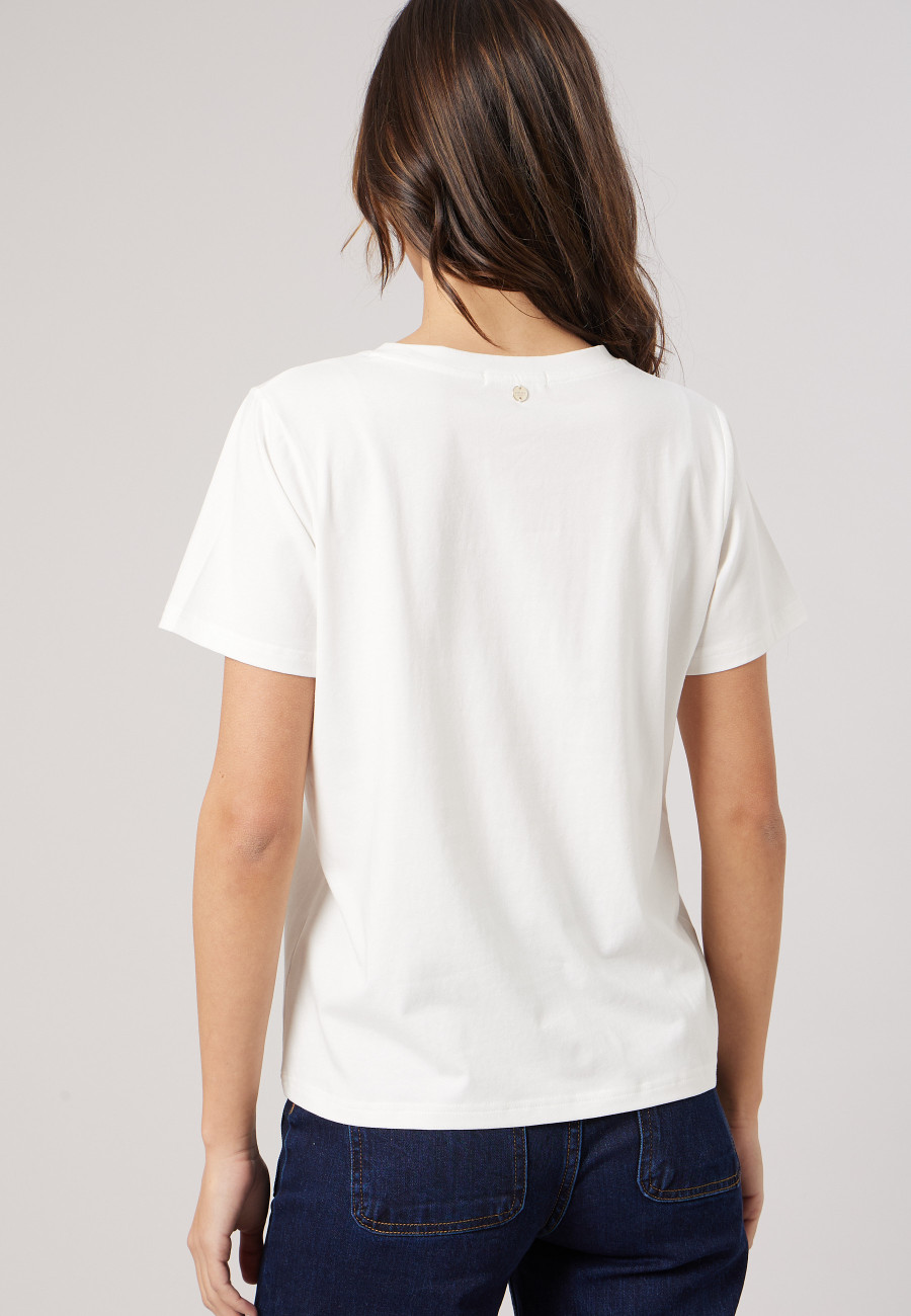 SOLINE T-shirt Off White women-4
