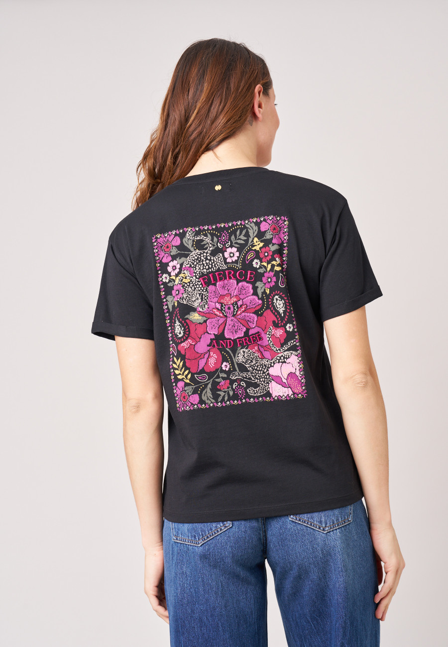 ARMELA T-shirt Black women-4