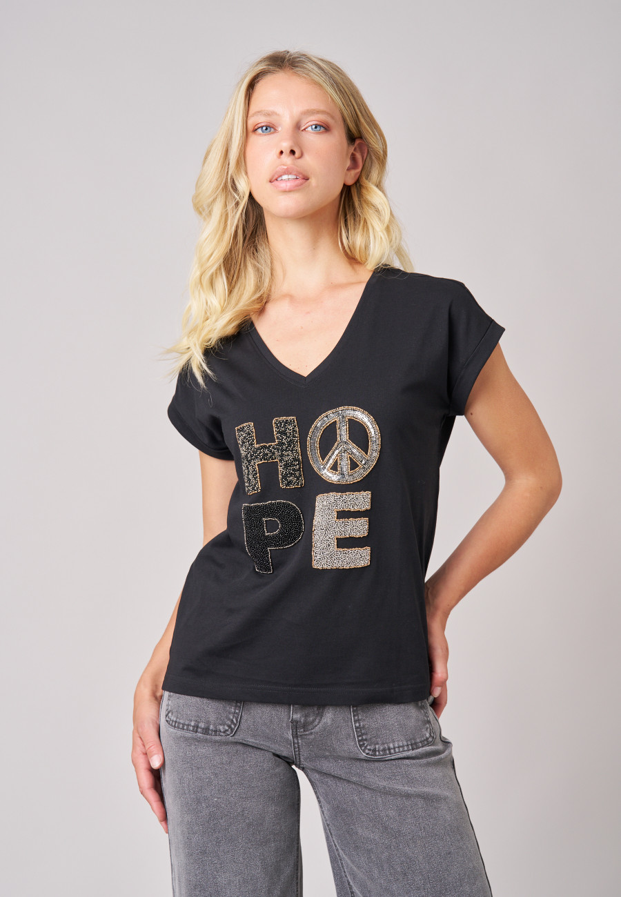 LEXIE T-shirt Black women-1