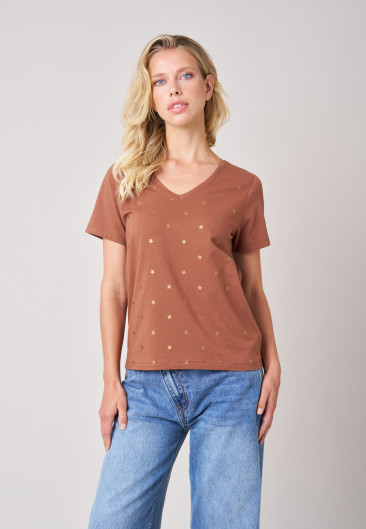 T-shirt FLORIA Black femme-1