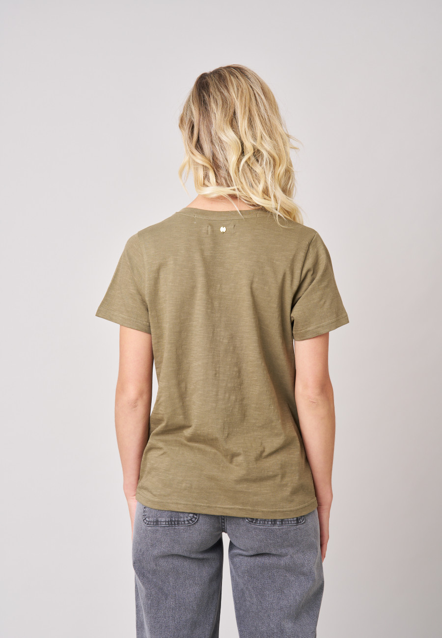 BESKULL T-shirt Light Khaki women-4