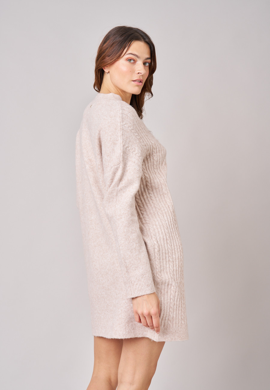 Robe Pull CORIANA Beige femme-4