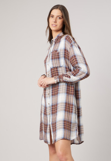 DILANA Dress Brown women-1