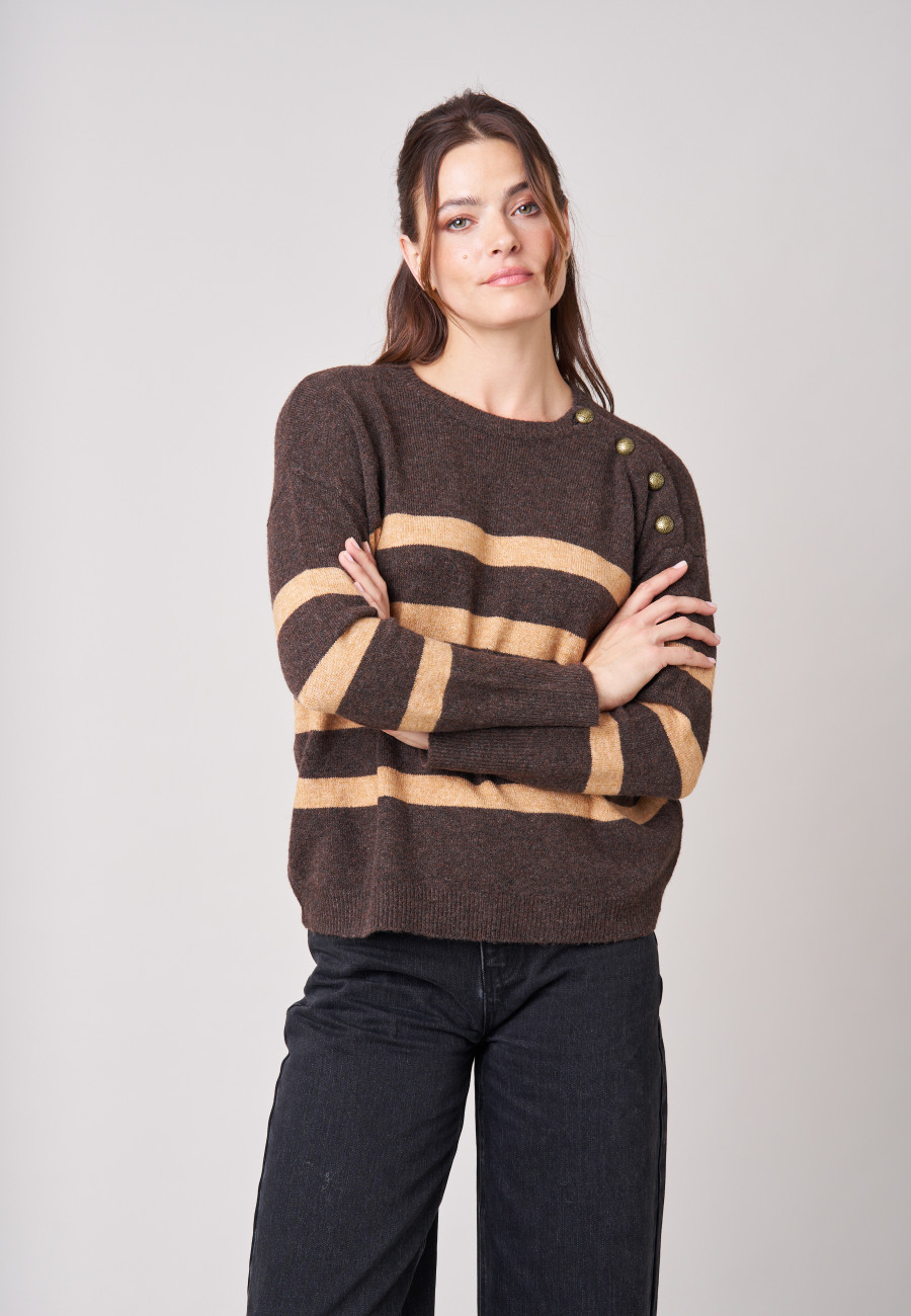 Pull FRANCINE Brown femme-1