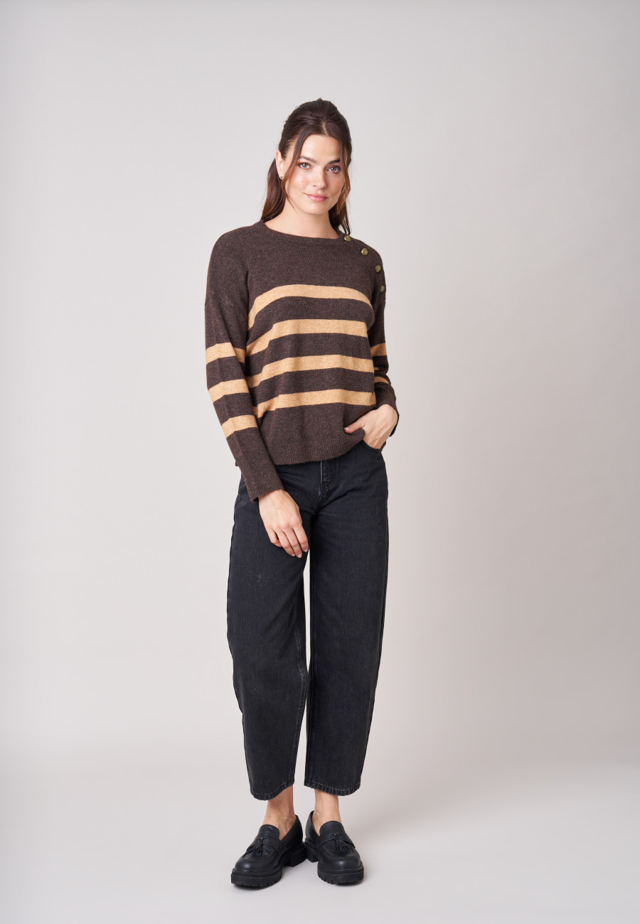 Pull FRANCINE Brown femme-2