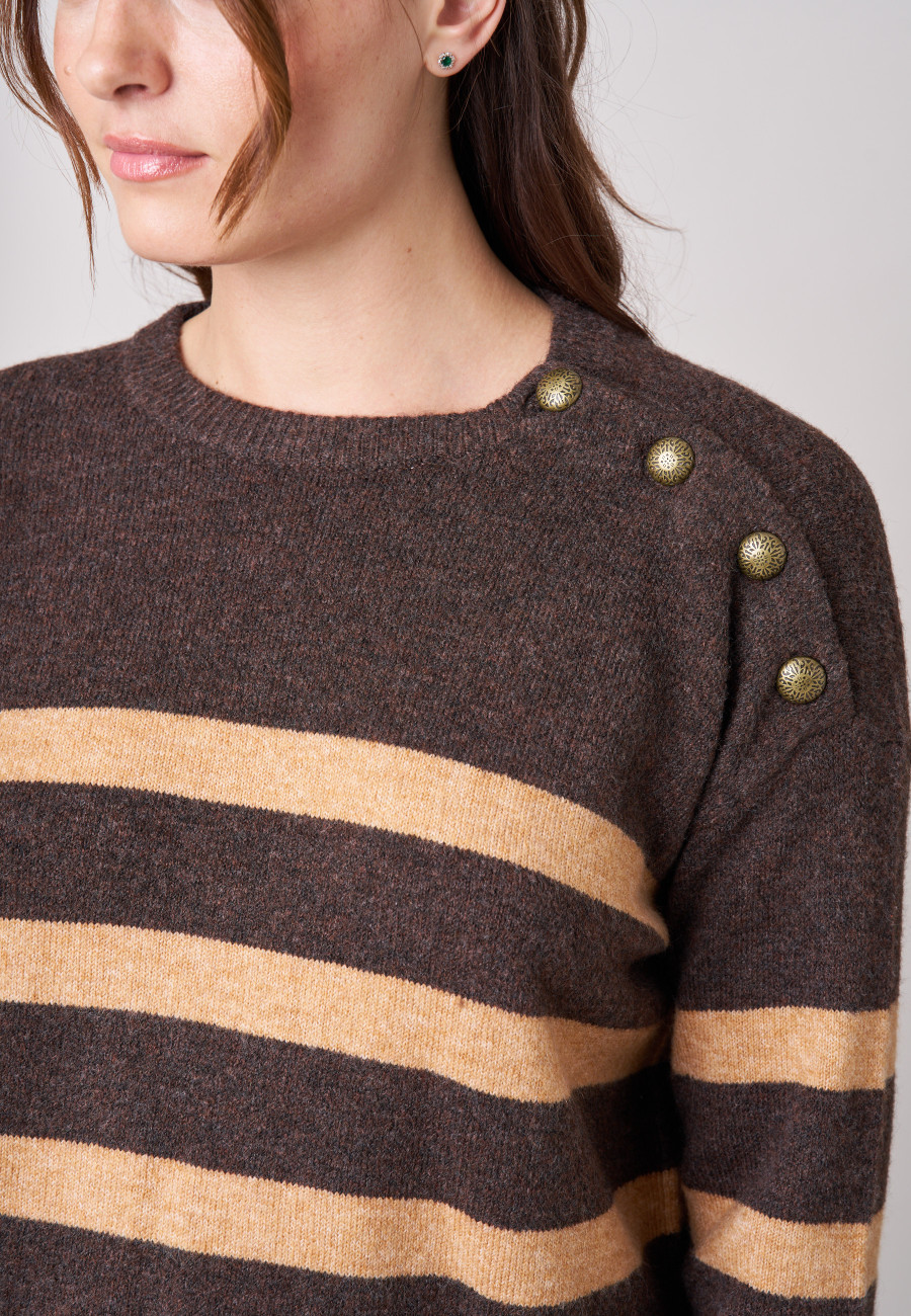 Pull FRANCINE Brown femme-3