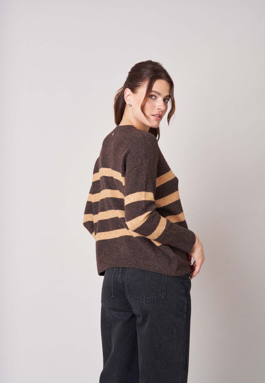 Pull FRANCINE Brown femme-4