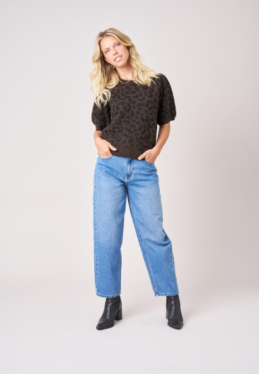 Pull LISADE Taupe femme-1