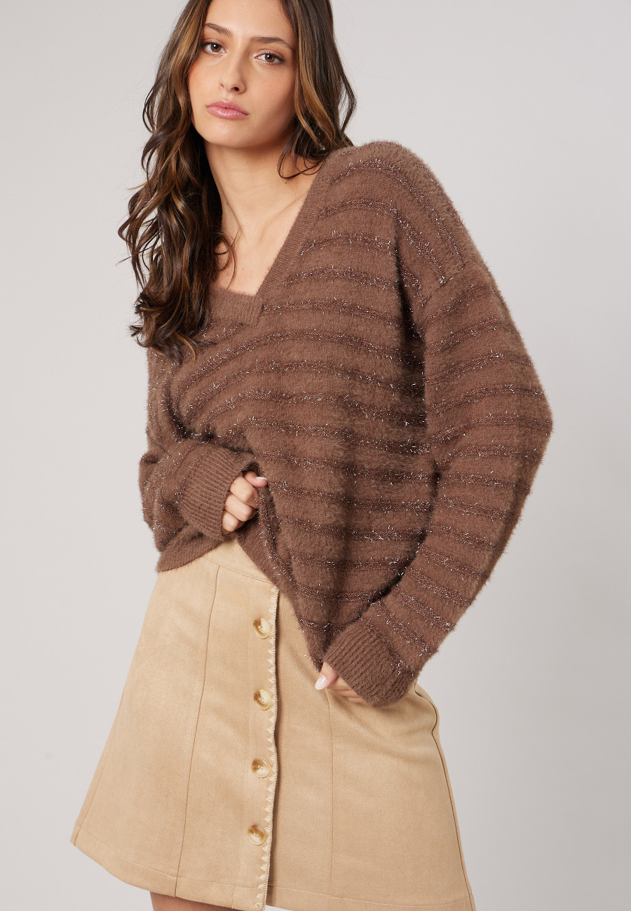 Pull MILIENA Light Brown femme-1