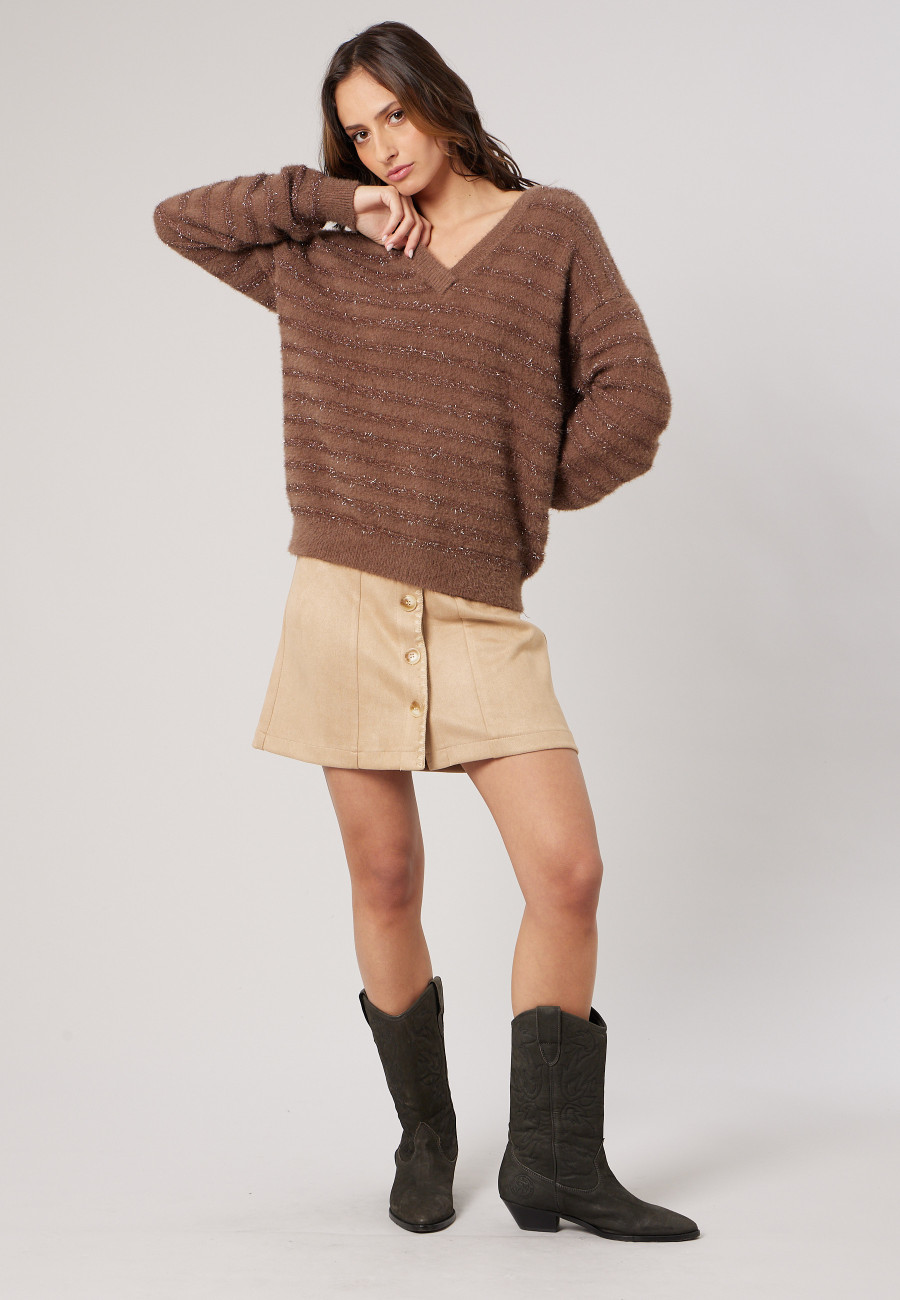 Pull MILIENA Light Brown femme-2