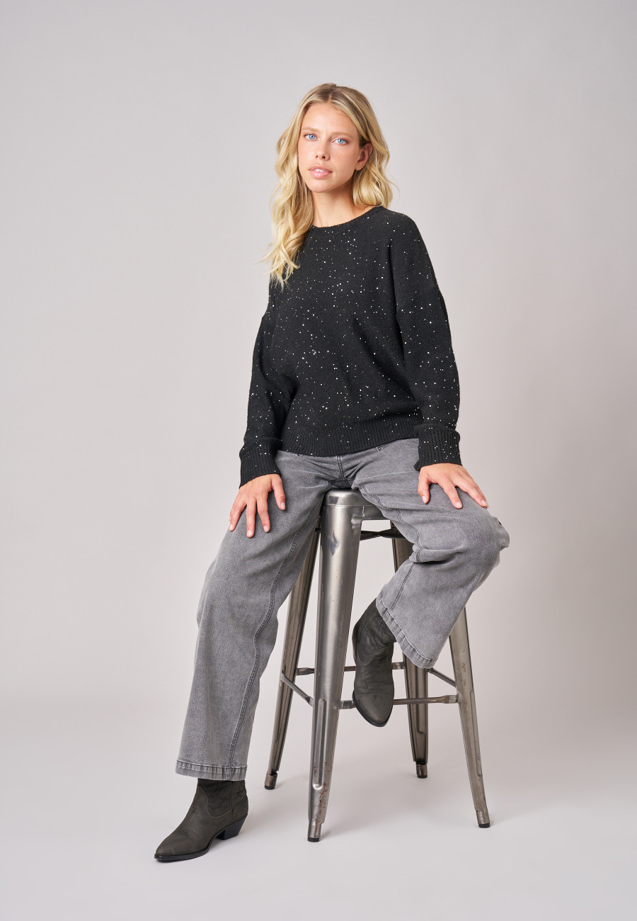 Pull PIXIE Black femme-1