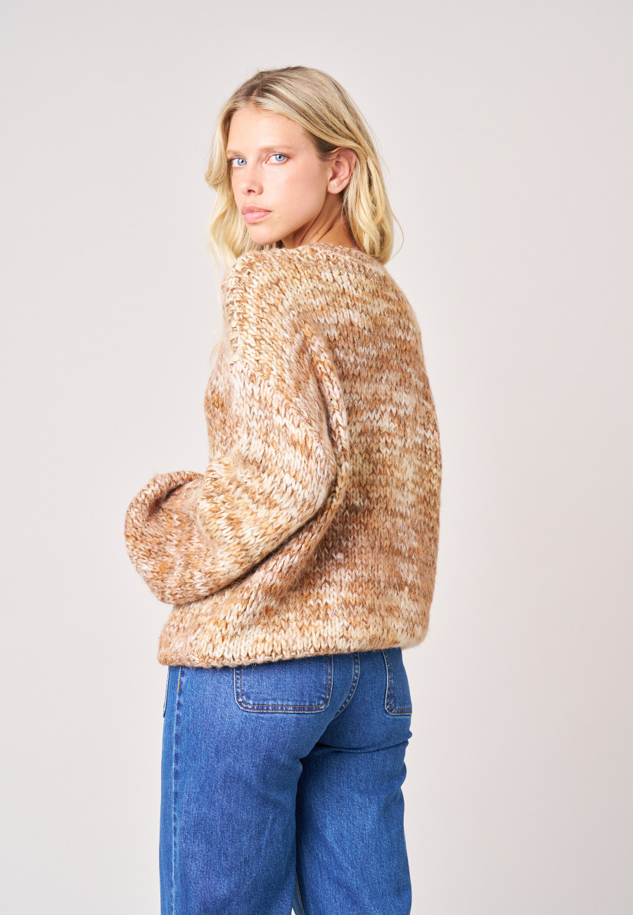 Pull JALINE Brown femme-4