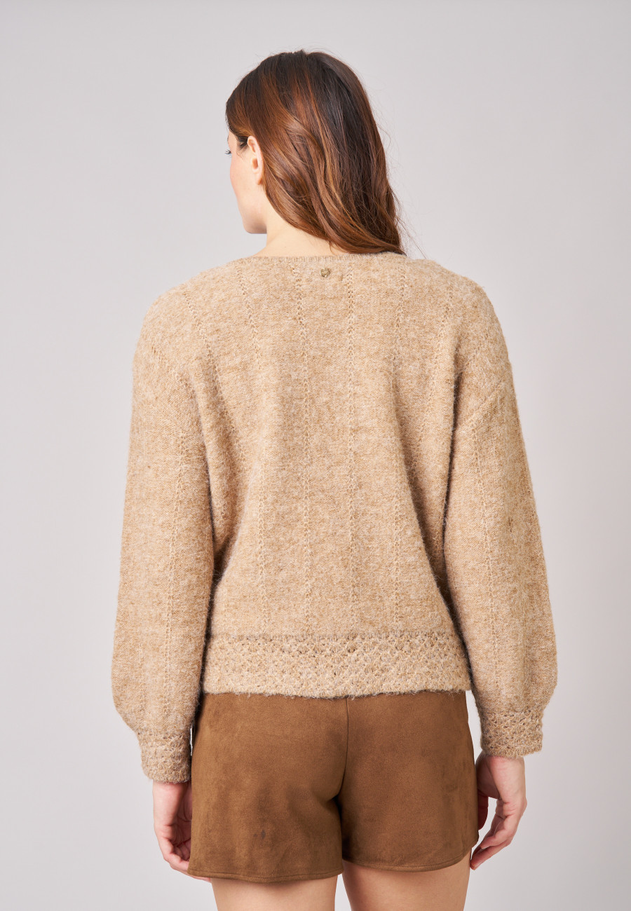 Pull MARCY Camel femme-4