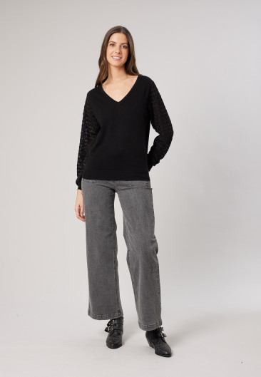 Pull AUDRINE Black femme-1