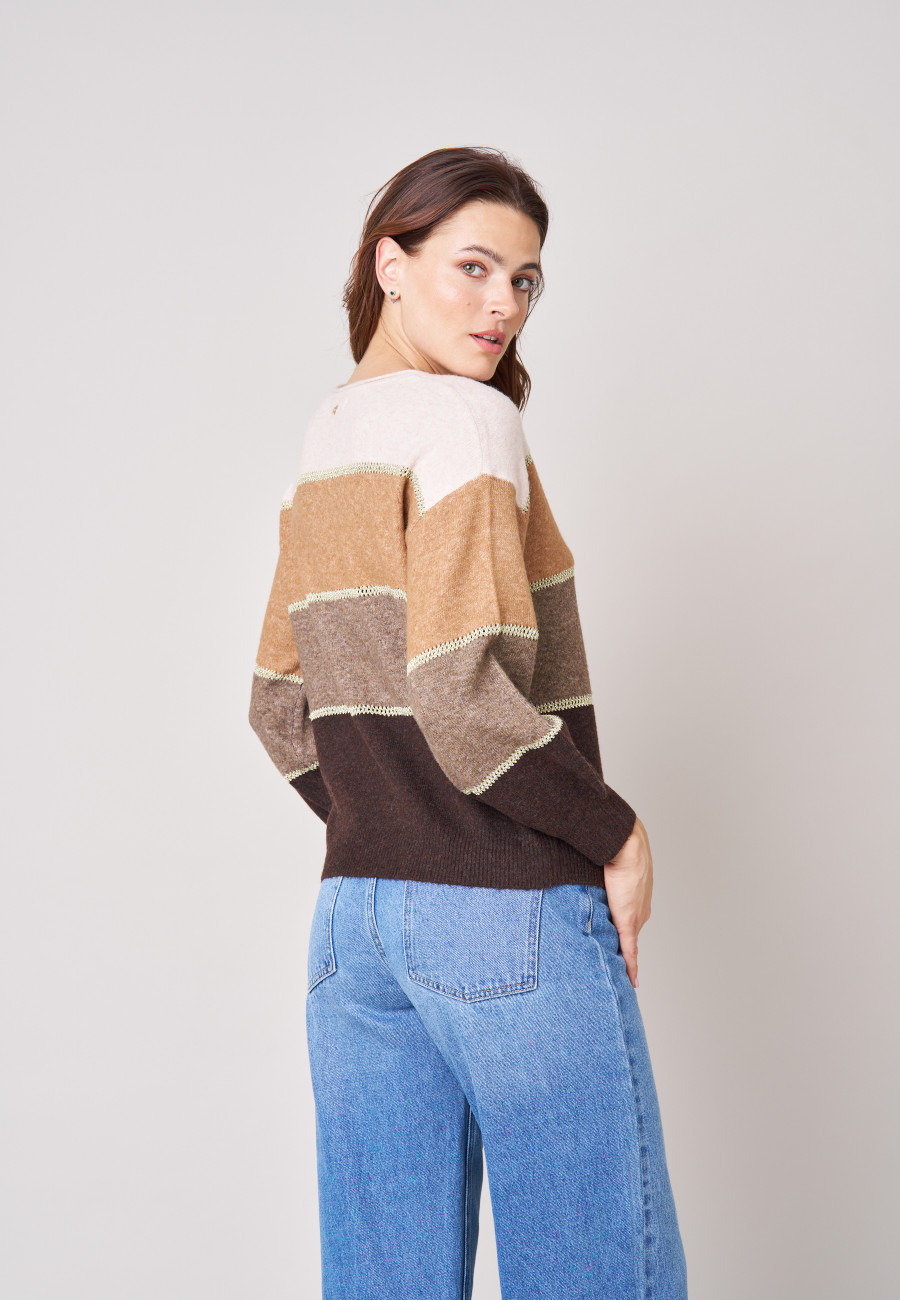 Pull LODINA Brown femme-4