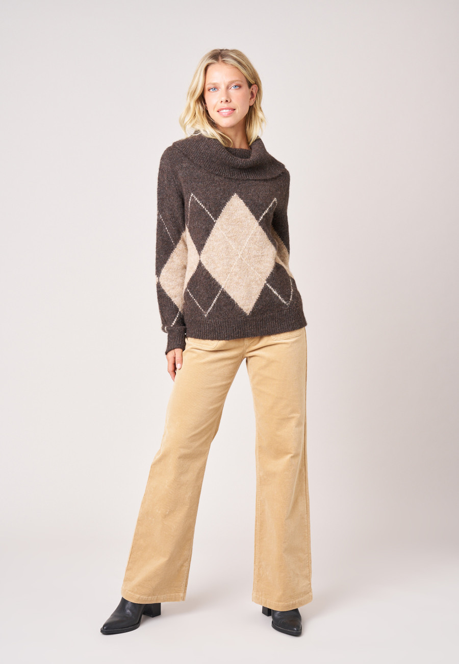 Pull MARILOU Brown femme-2