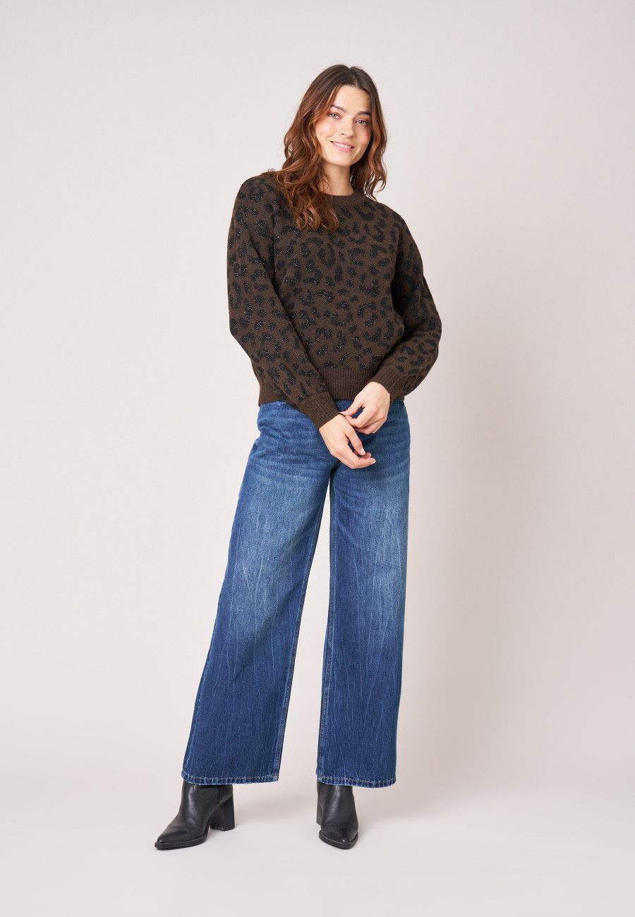 Pull NAWA Brown femme-2