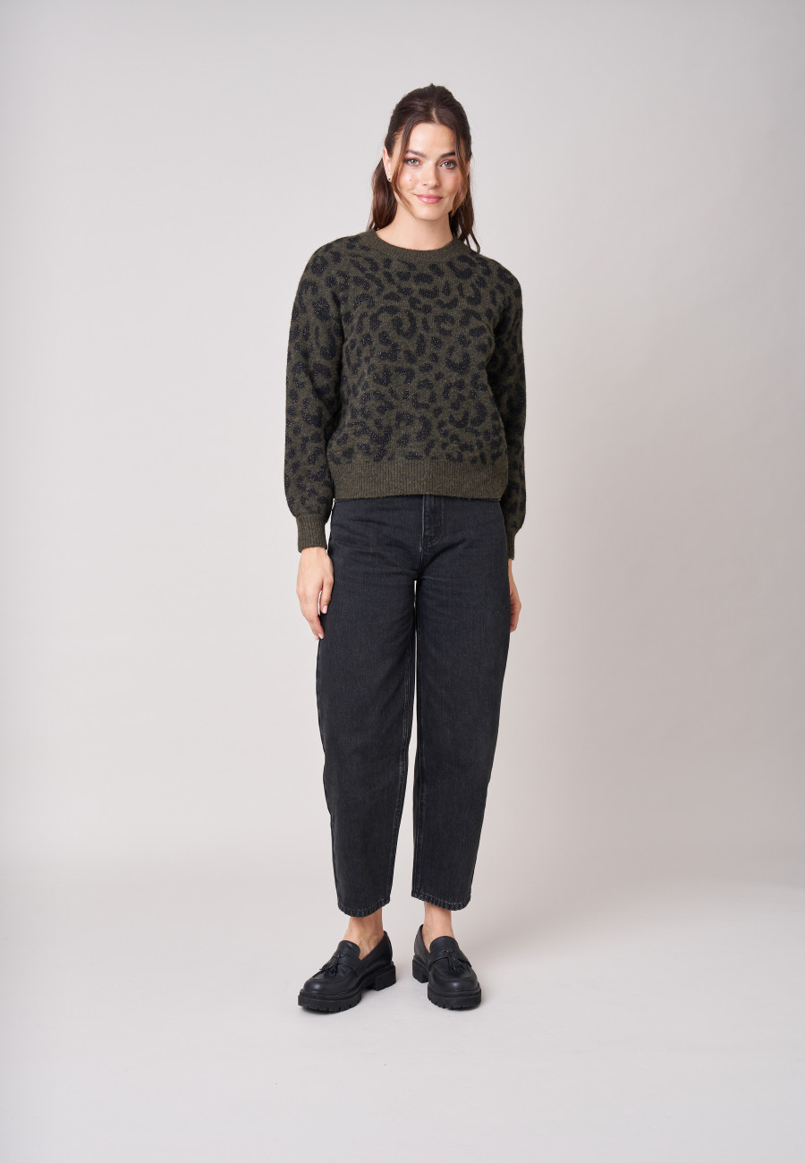 Pull NAWA Dark Khaki femme-2
