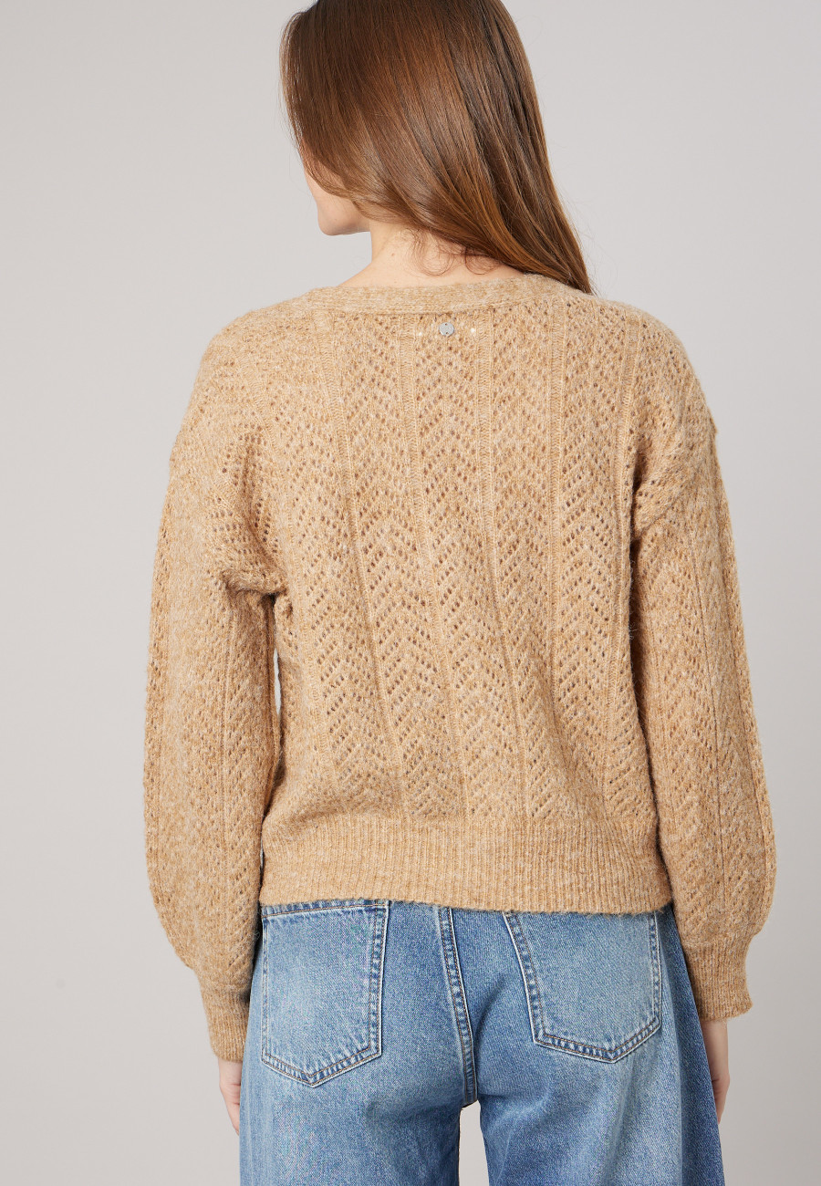 Cardigan DORFI Camel femme-4