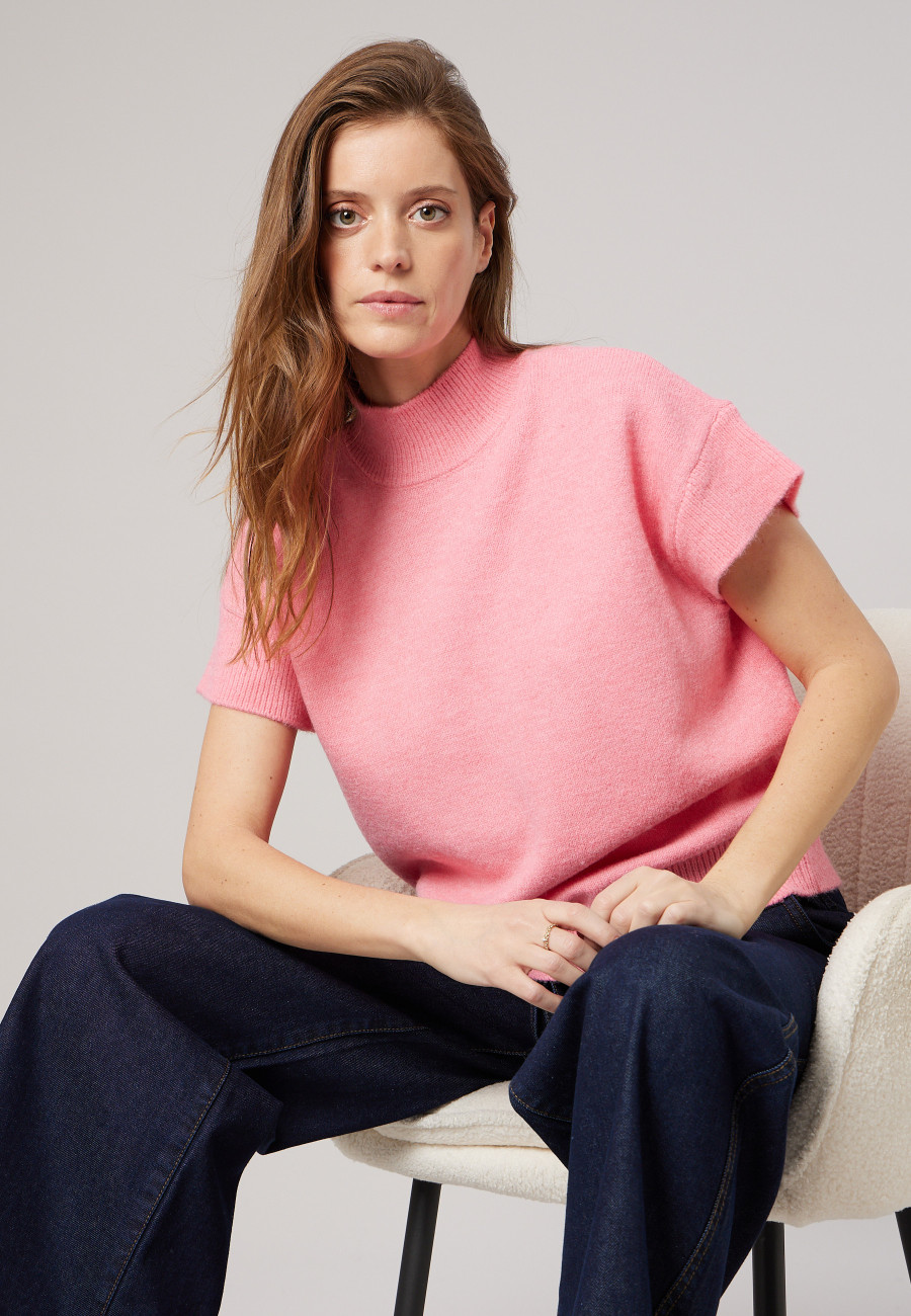 Pull ADELINE Light Pink femme-1