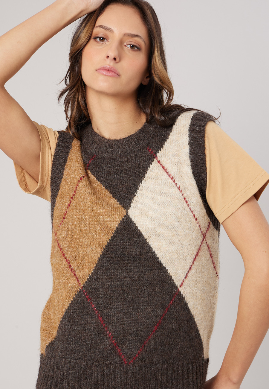 Pull BERLIE Brown femme-3