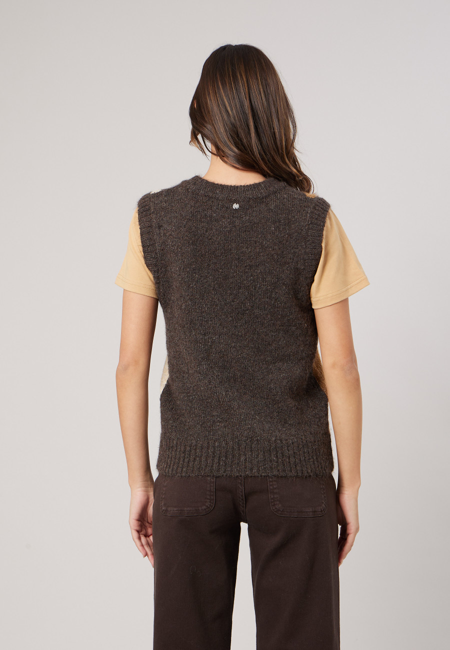 Pull BERLIE Brown femme-4