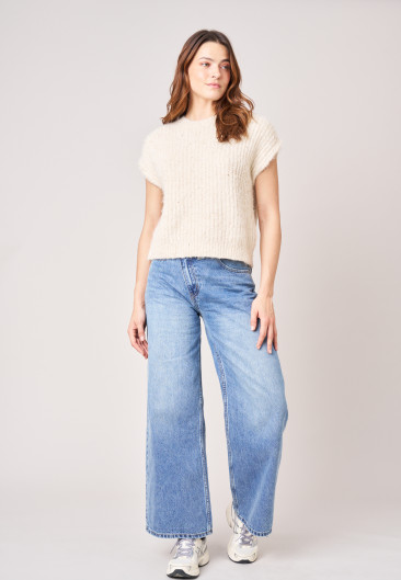 Pull SYLBIA Cream femme-1
