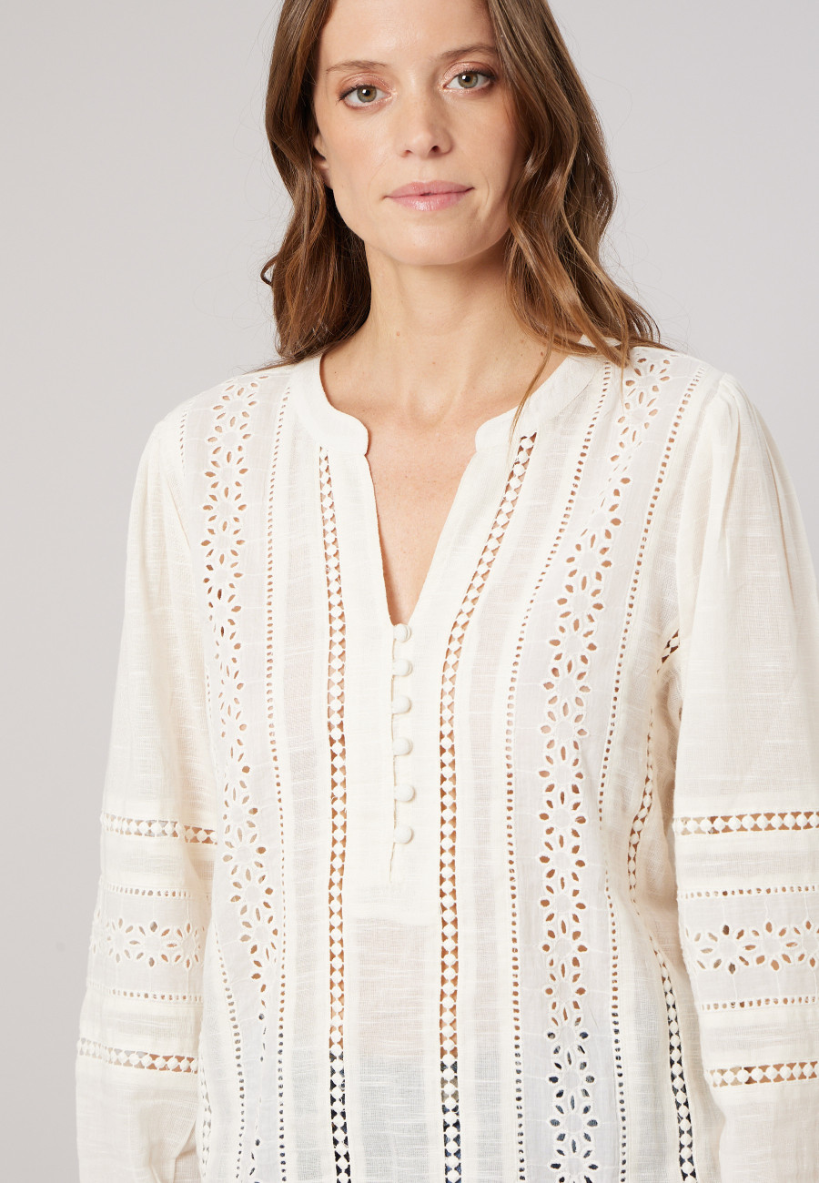 Blouse VELORIA Ivory femme-3