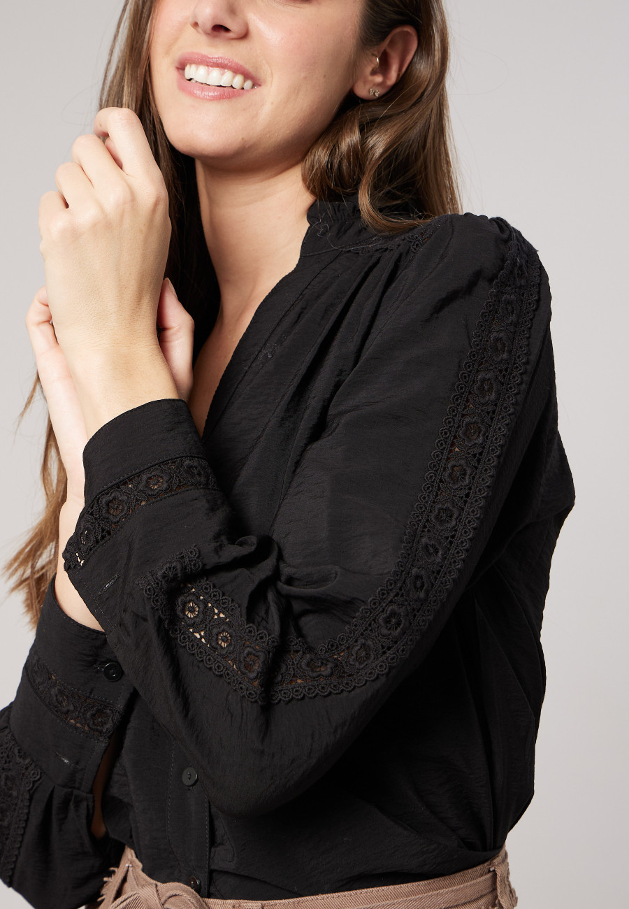 MELODIE Blouse Black women-3