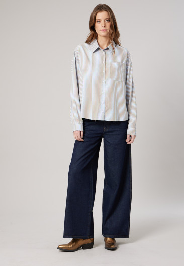 Chemise HOLMY Blue femme-1