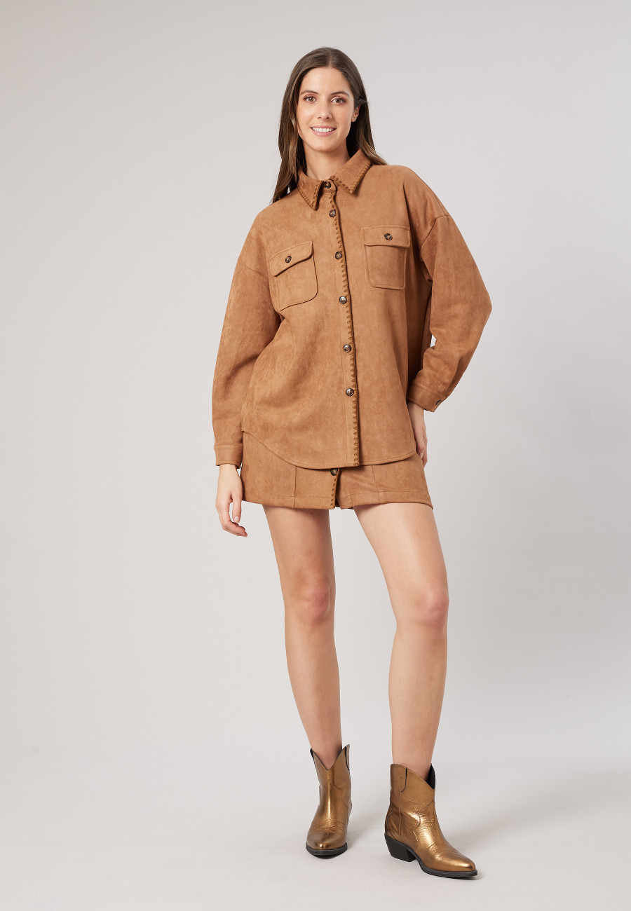 JOHANNE Overshirt Whisky women-2