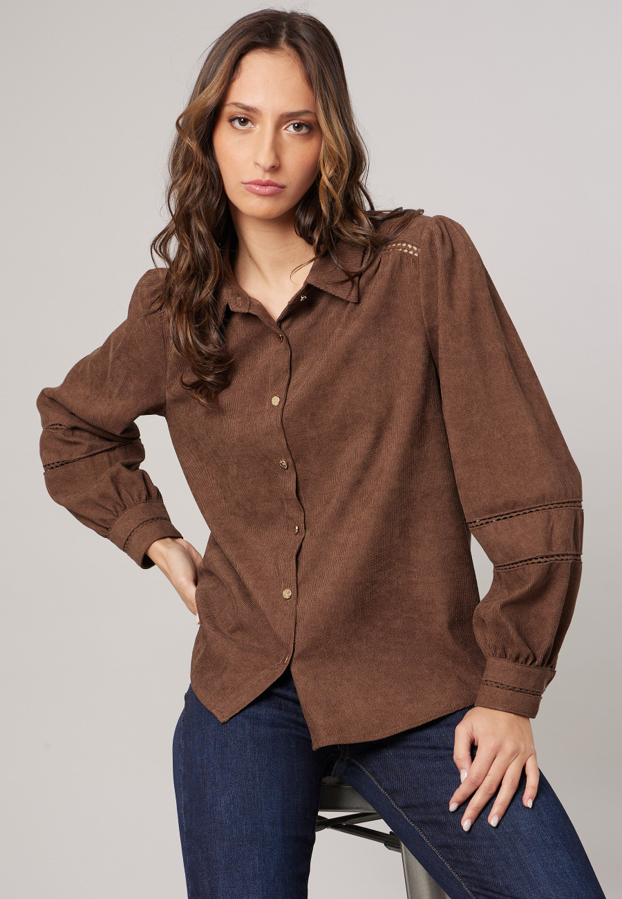 AURELYA Shirt Light Brown women-1