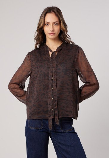 FILIPA Blouse Brown women-1