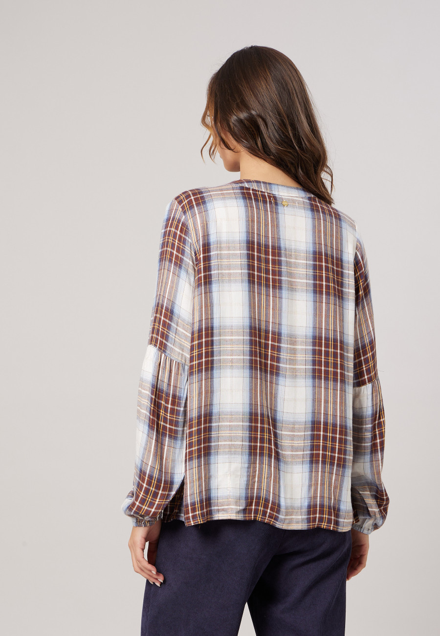 IZELIA Blouse Brown women-4