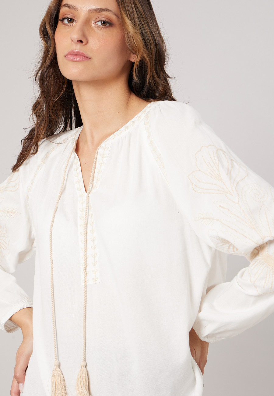 NATASSIA Blouse Off White women-3