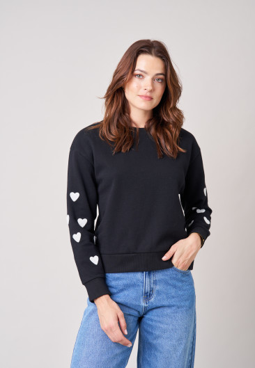 Sweat SARINA Black femme-1