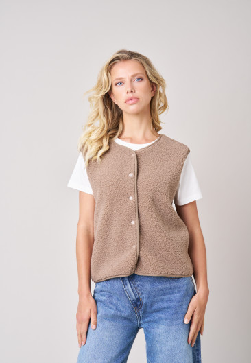 Gilet OLERA Anthracite femme-1