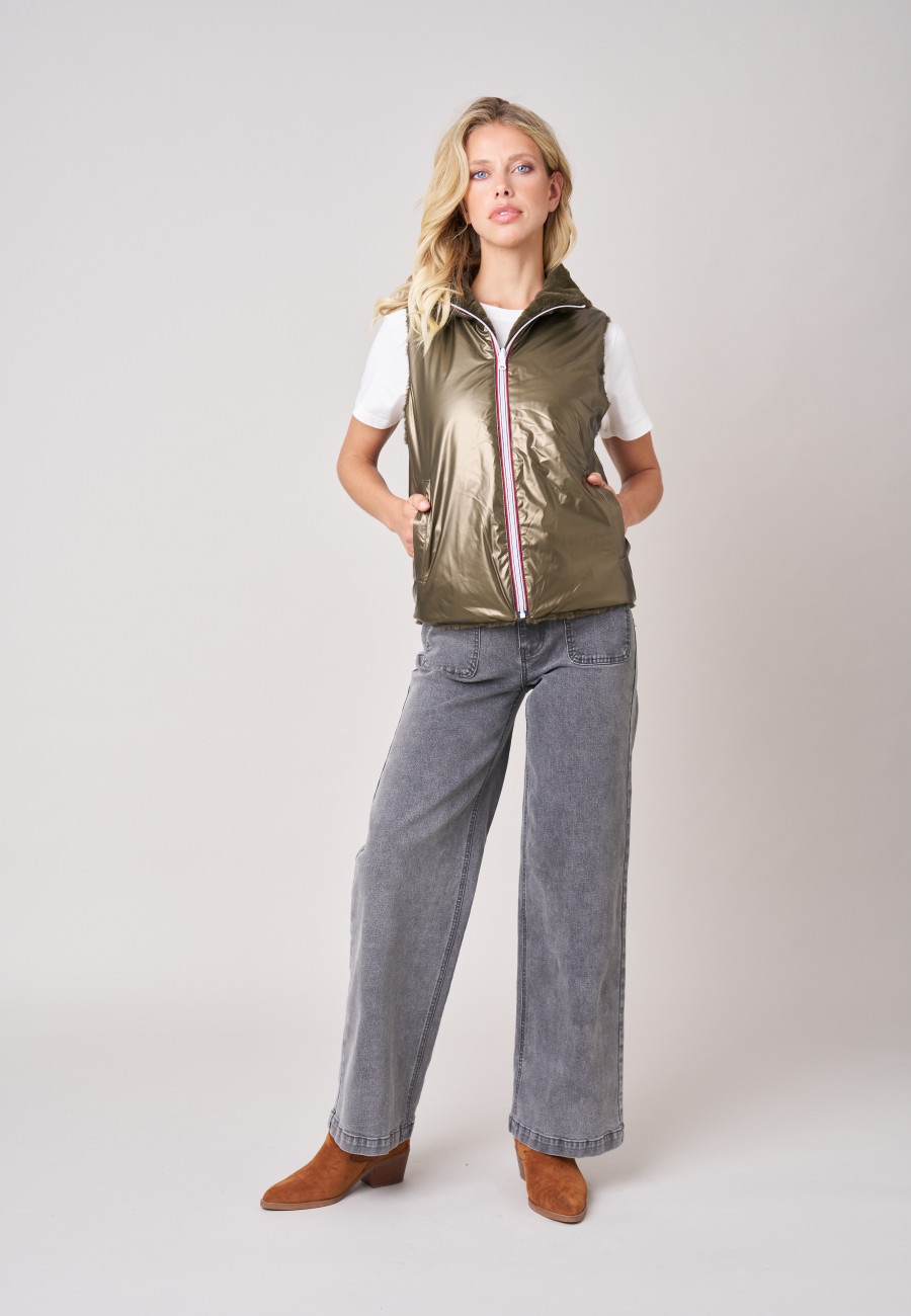NARA Down Jacket Khaki women-3