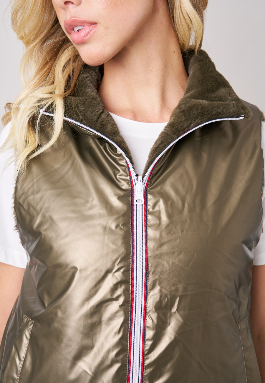 NARA Down Jacket Khaki women-5
