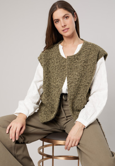 SLOANE Vest Anthracite women-1