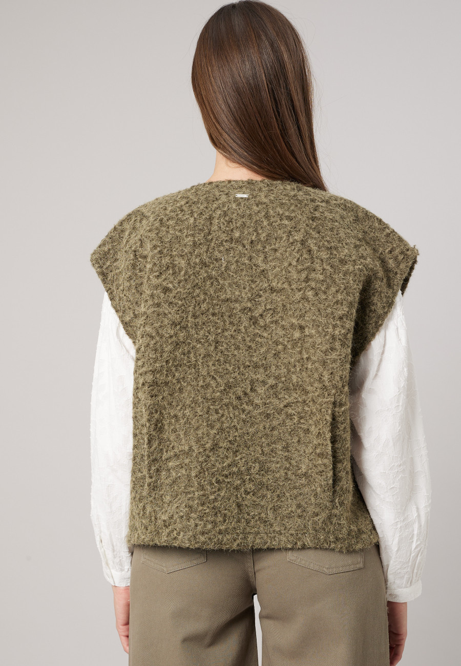SLOANE Vest Dark Khaki women-4