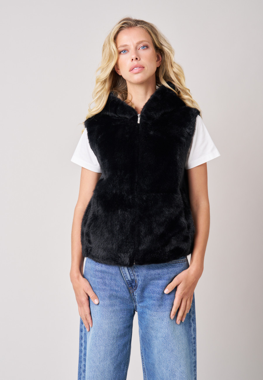 LILIA Vest Black women-1