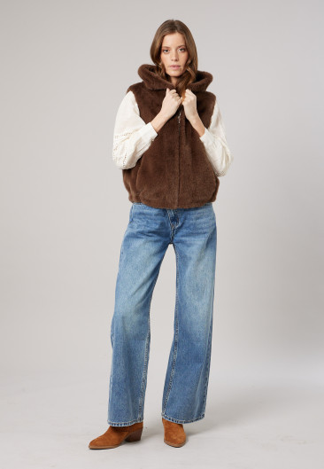 LILIA Vest Black women-1