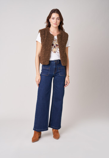 Gilet VAELINA Beige femme-1