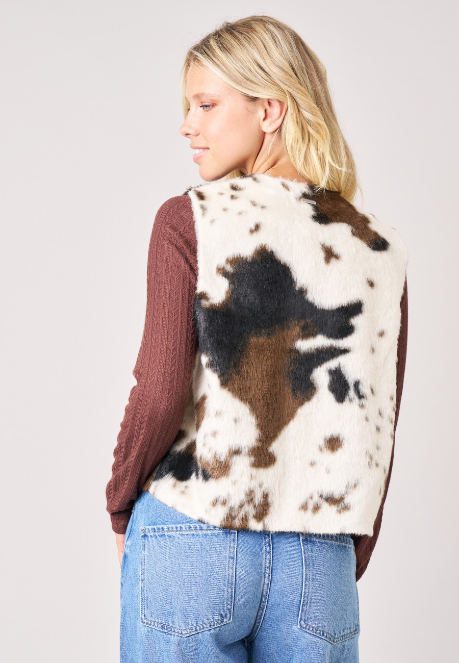 Gilet MARIGA Brown femme-4