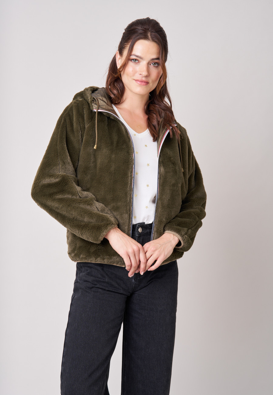 Blouson ISSIA Khaki femme-2