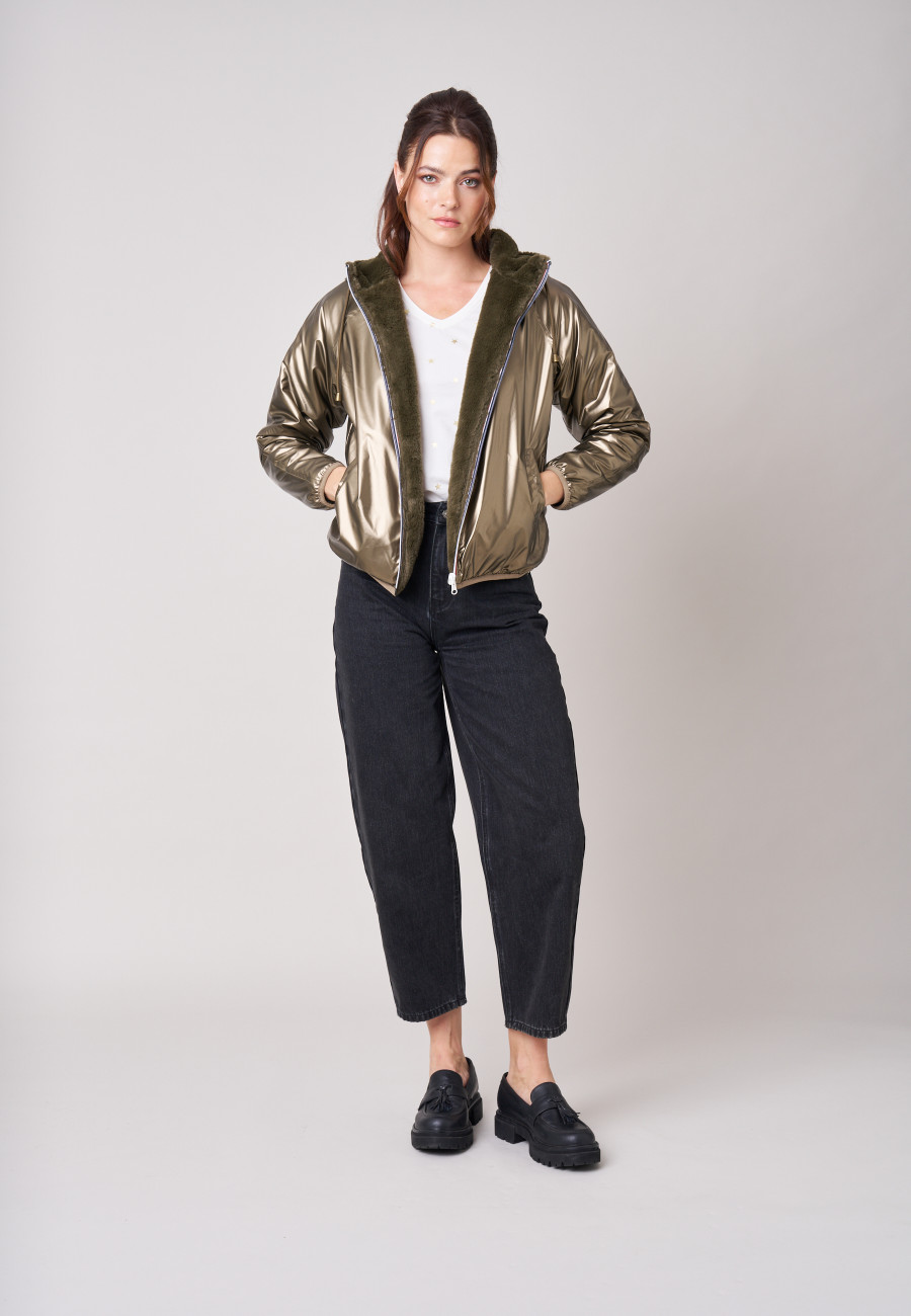 Blouson ISSIA Khaki femme-3