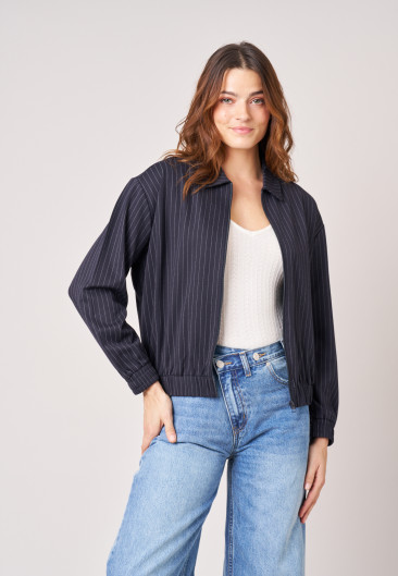 ALTHEA Bomber Dark Grey Mel women-1
