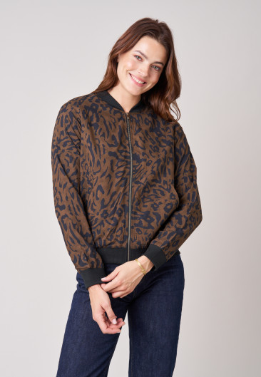 Bomber MASHA Brown femme-1
